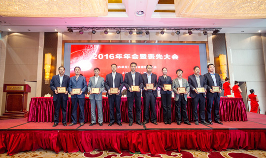 乐鱼官方在线入口总工程师陈建中（左五）上台领奖