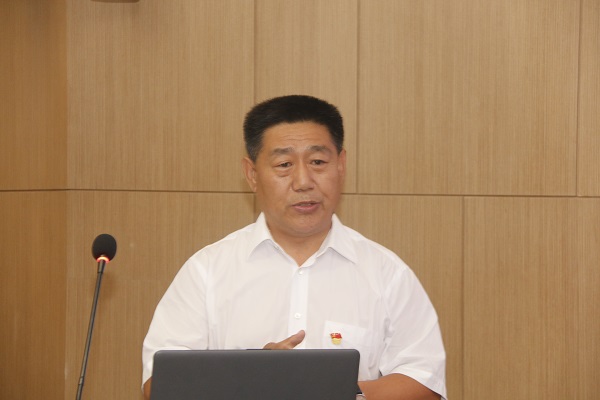 乐鱼官方在线入口党委书记张会民作点评讲话.JPG
